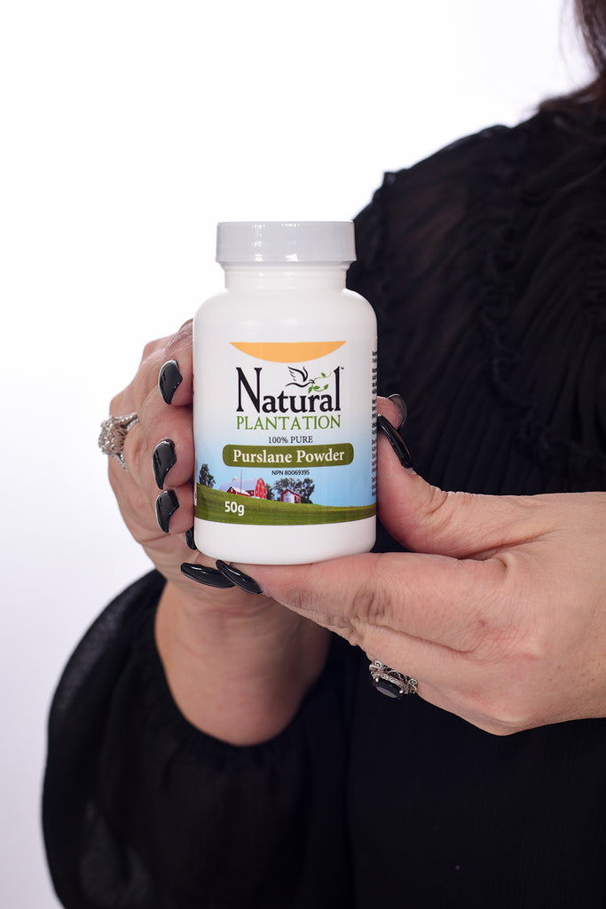 Natural Plantation uses the finest quality lab tested pure Purslane Powder in the world. Each bottle contains 50 mg of pure concentrated Purslane Powder, with NO artificial colors, preservatives, flavors or fillers added.