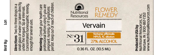Vervain Flower Remedy - Simplee Natural 